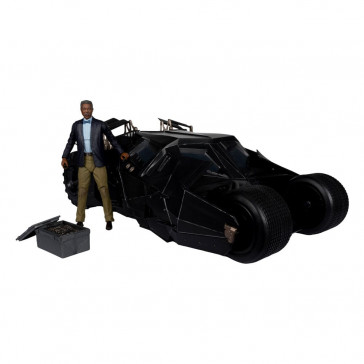 McFARLANE - DC Multiverse Vehicle Tumbler with Lucuis Fox (The Dark Knight) (Gold Label)